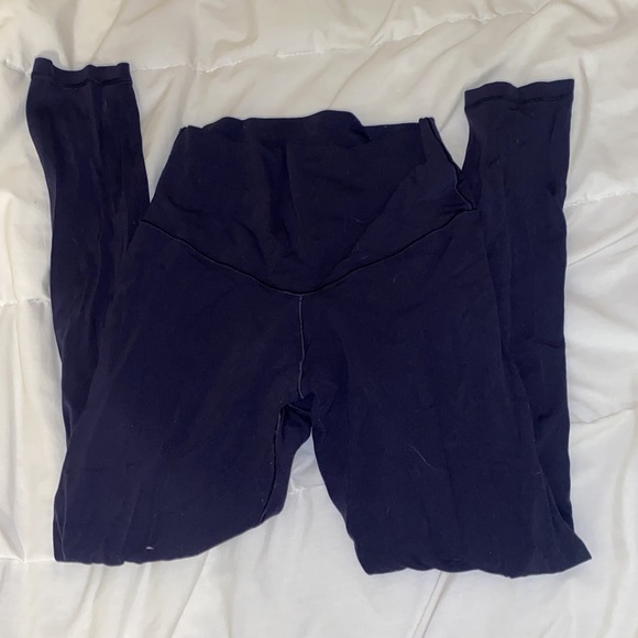 Maroon and blue aerie leggings. Both Size medium - Picture 3 of 4